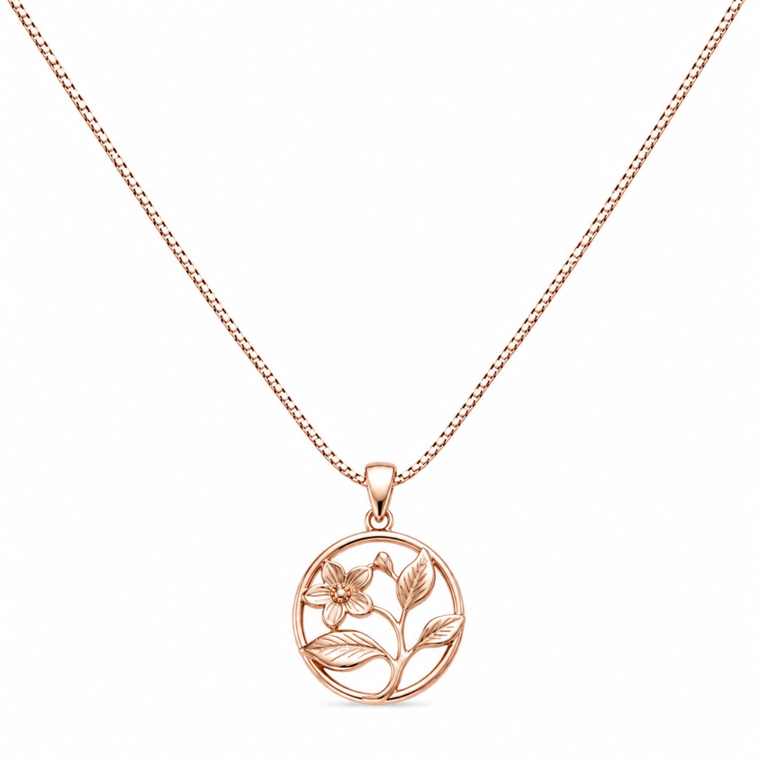 Blossom Silhouette 925 Silver Chain