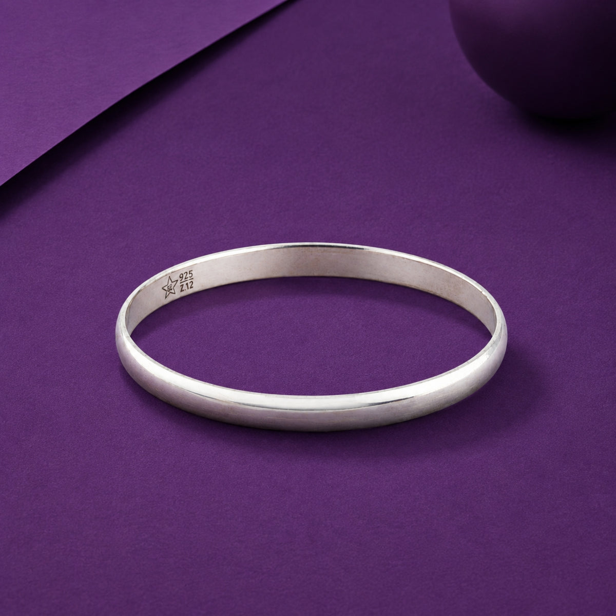 Vanguard Domed 925 Sterling Silver Kada