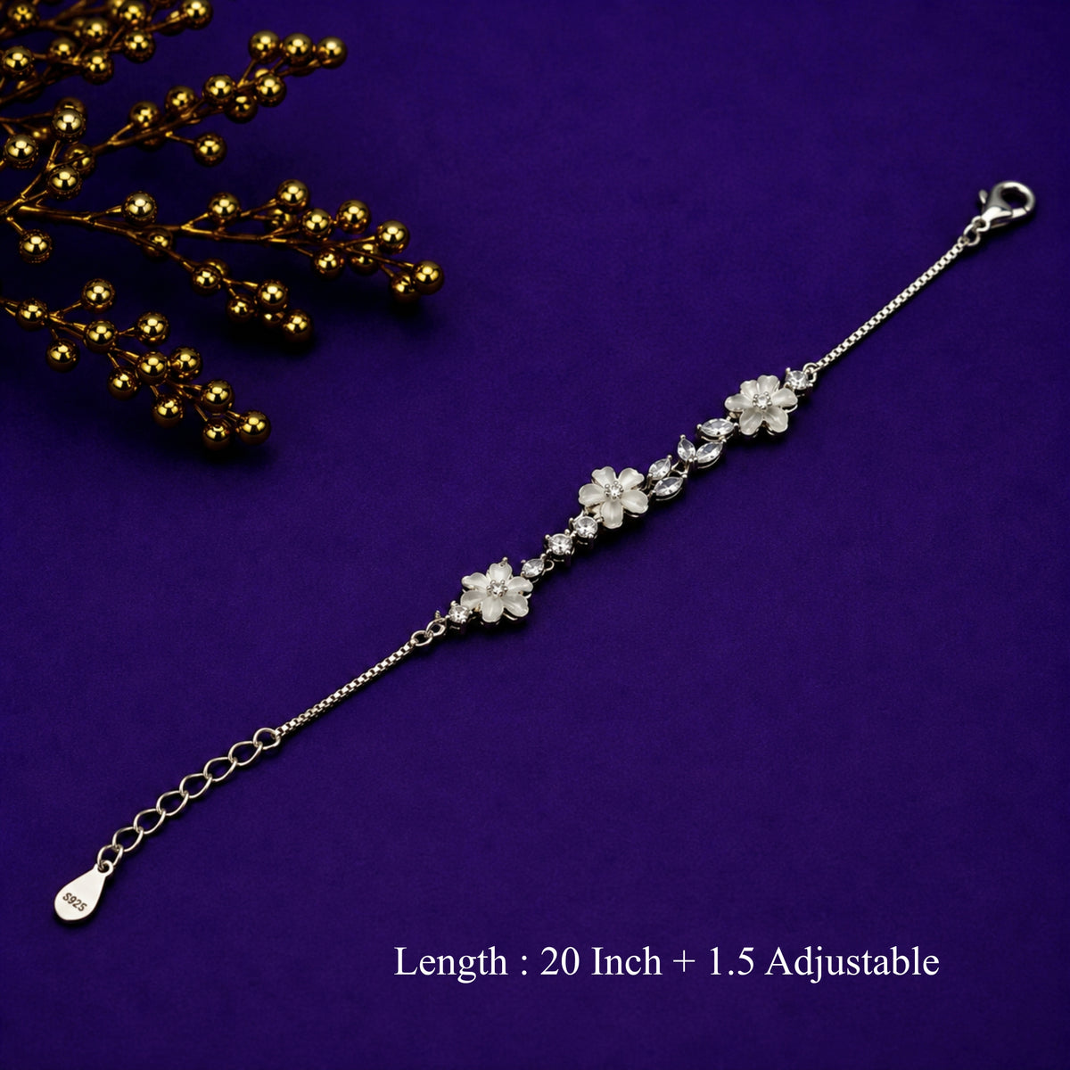 The Sakura Blossom Pearl & Crystal Bracelet
