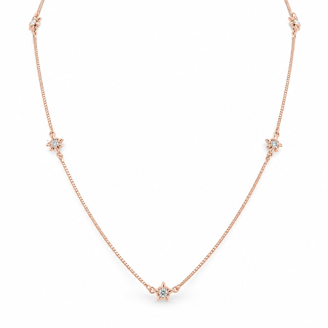 The Stella Constellation Star Station Rose 925 Silver Chain