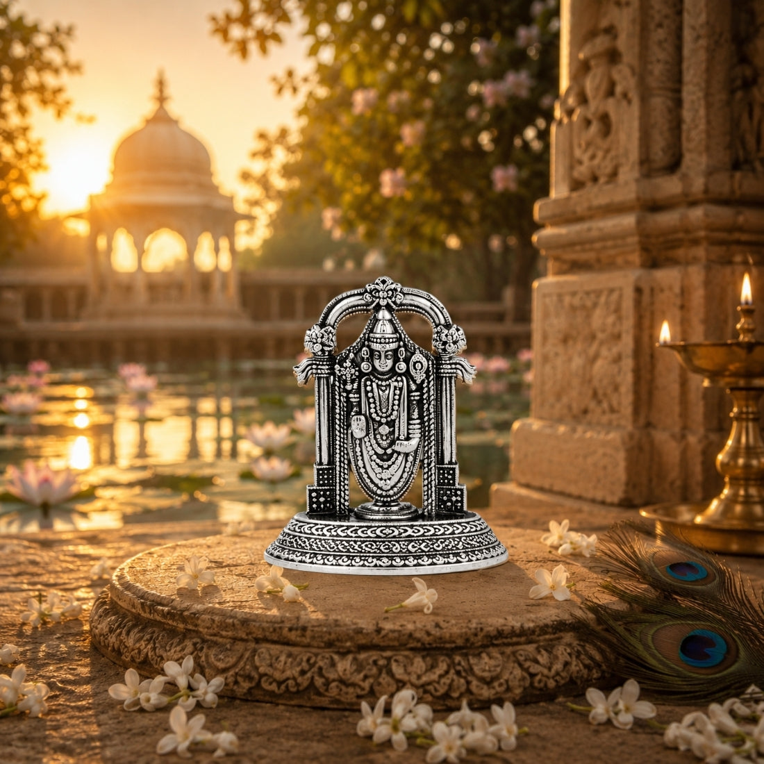 The Sri Venkateswara Tirupati Divya Darshan 925 Silver Idol