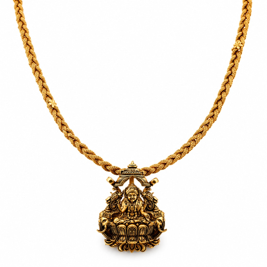 The Sanatana Lakshmi Antique Silver Necklace