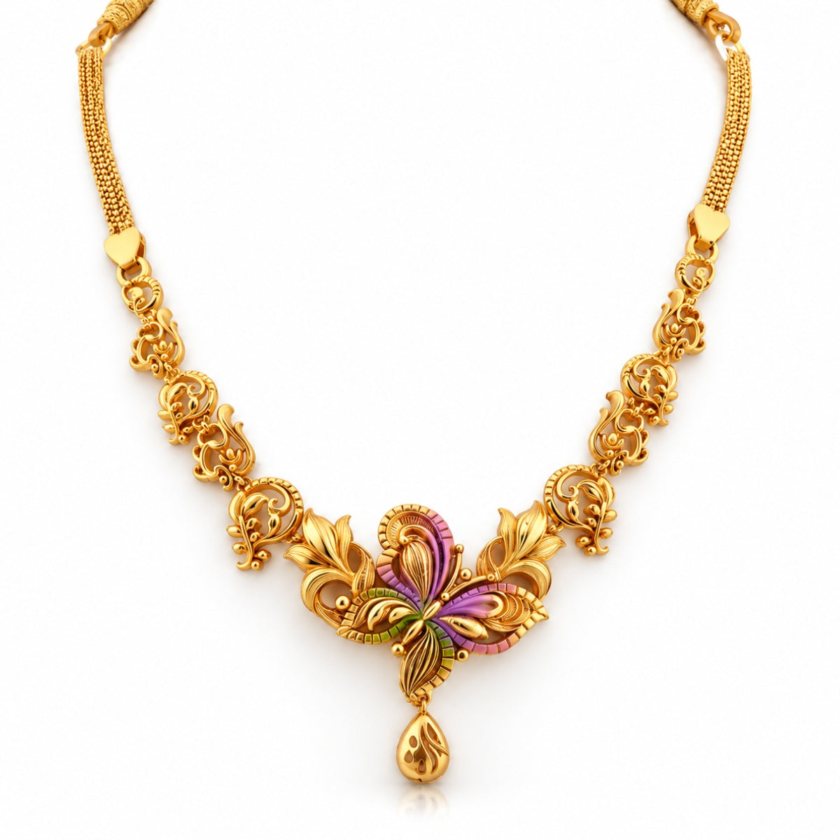 The Monarch Ethereal Butterfly 925 Silver Gold-Plated Necklace