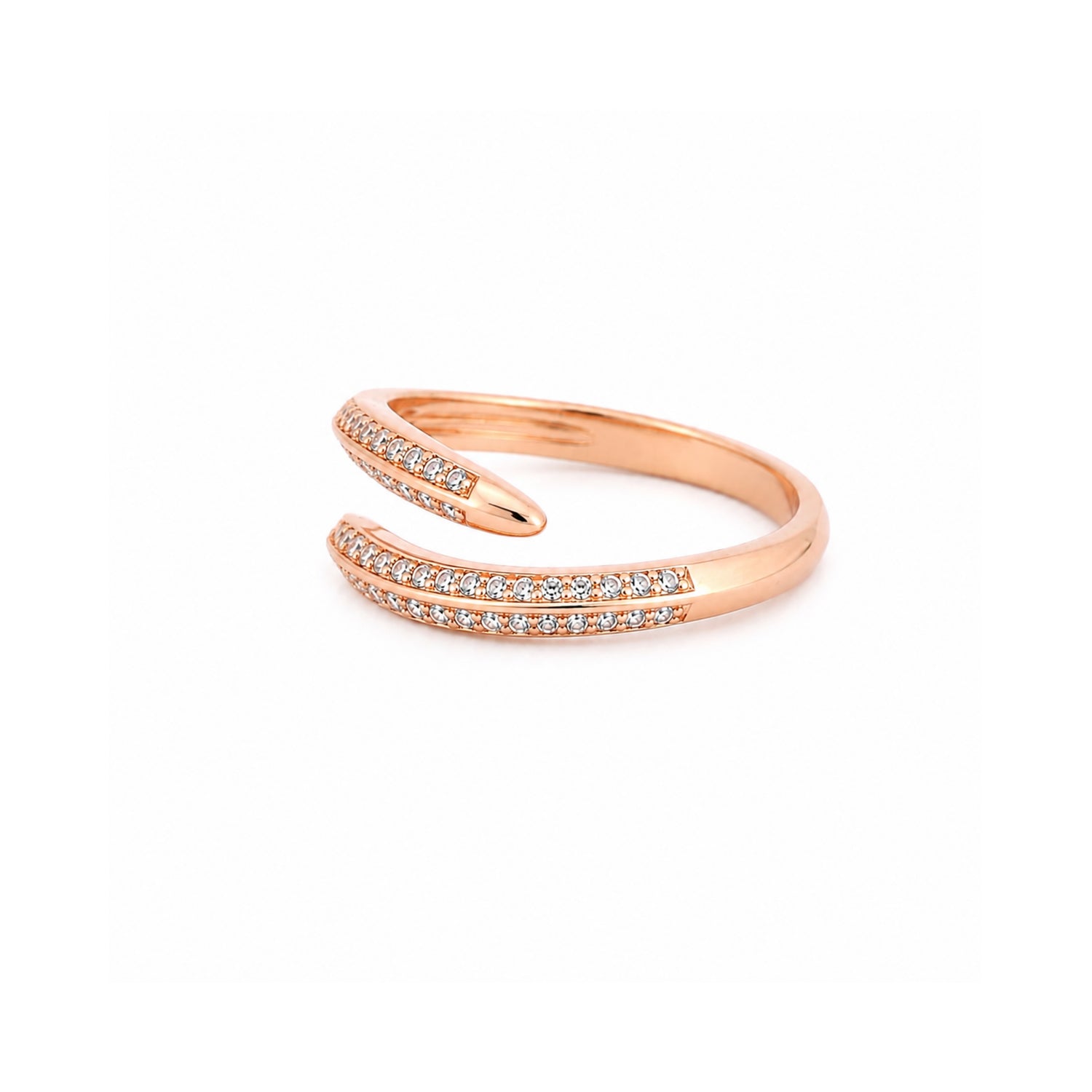 Blissful Wrap Spiral Pavé 925 Sterling Silver Ring