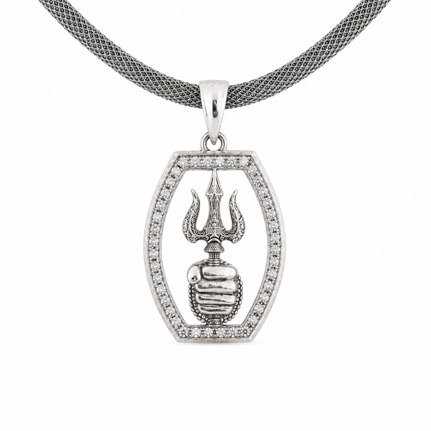 The Sovereign Mahadev Trishul 925 Sterling Silver Pendant
