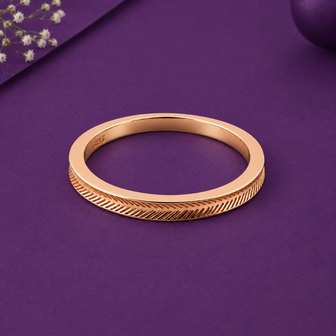 Imperial Linear Diagonal 925 Silver Ring