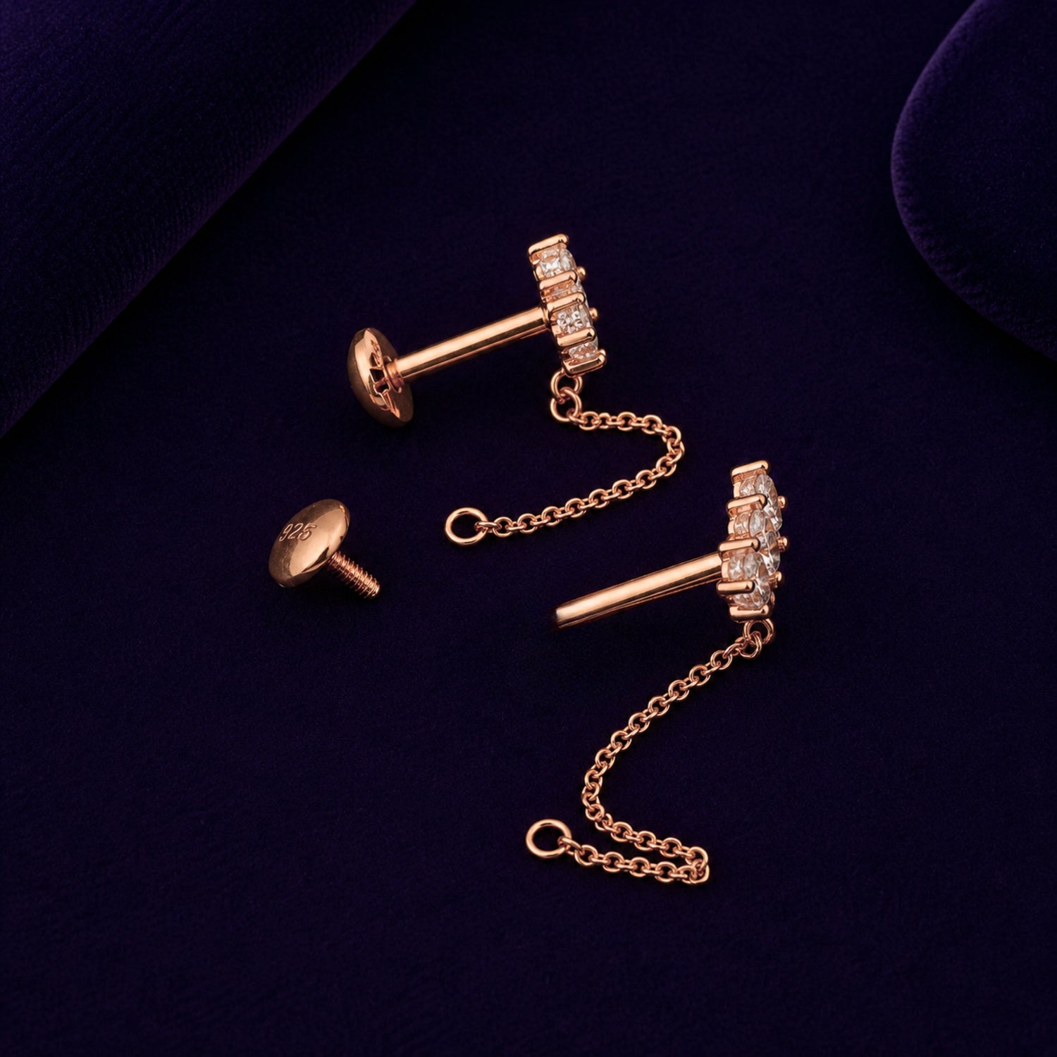 Stellar Cascade Constellation 925 silver Studs
