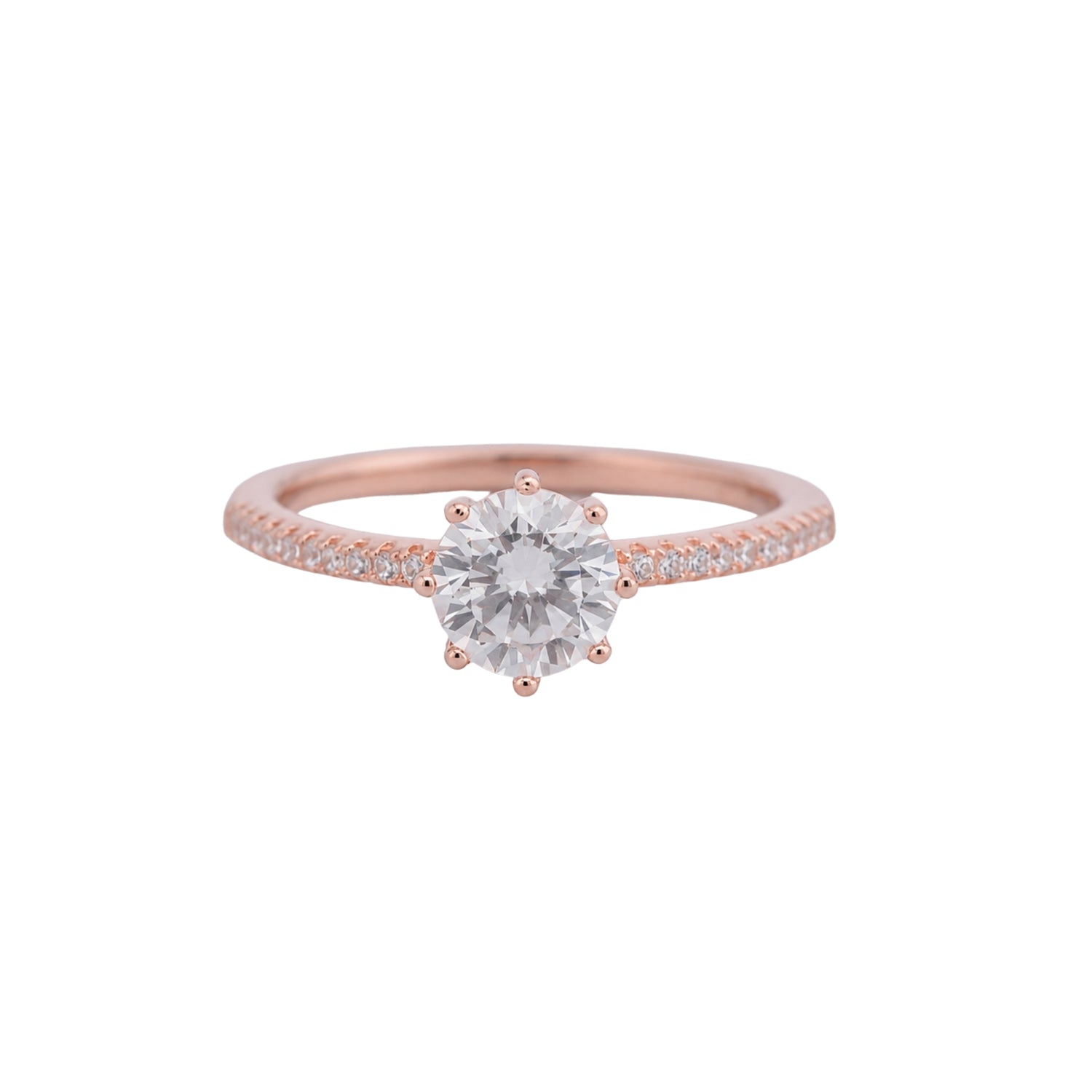 Blush Luminary Solitaire 925 Sterling Silver Ring