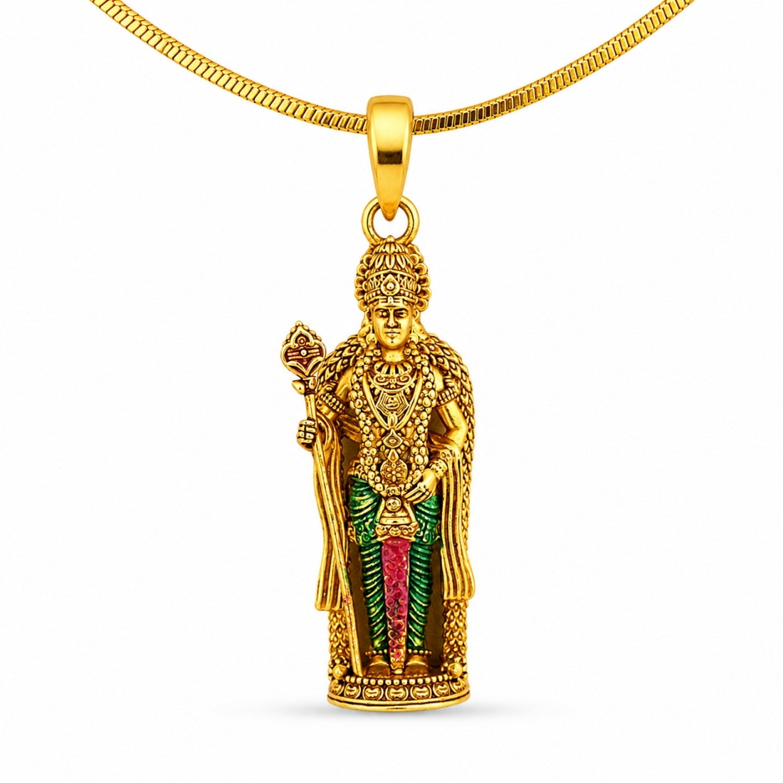The Divine Standing Kartikeya Vel Charm (925 Silver)
