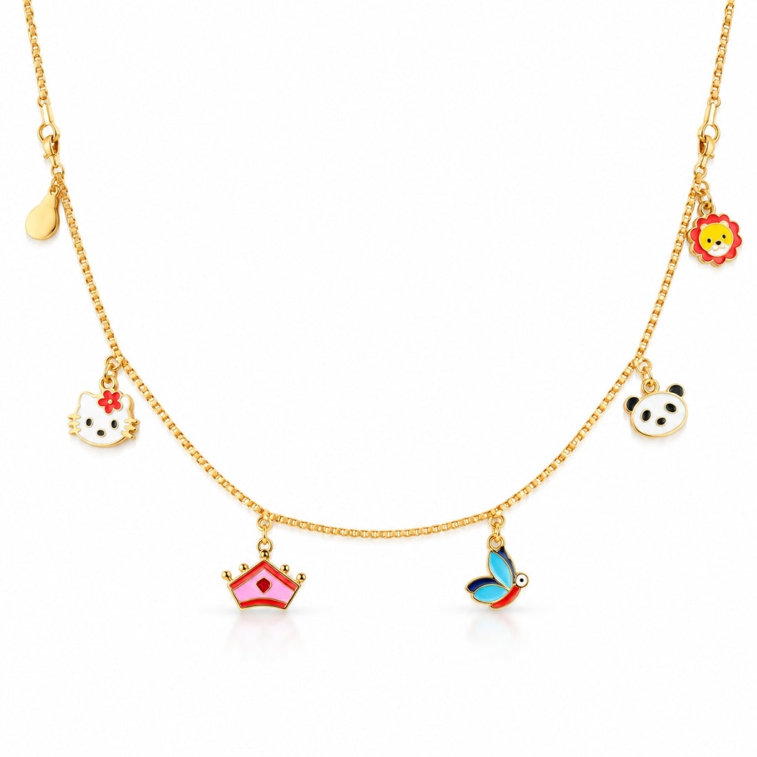 Dreamland Animal Friends Gold Charm Chain