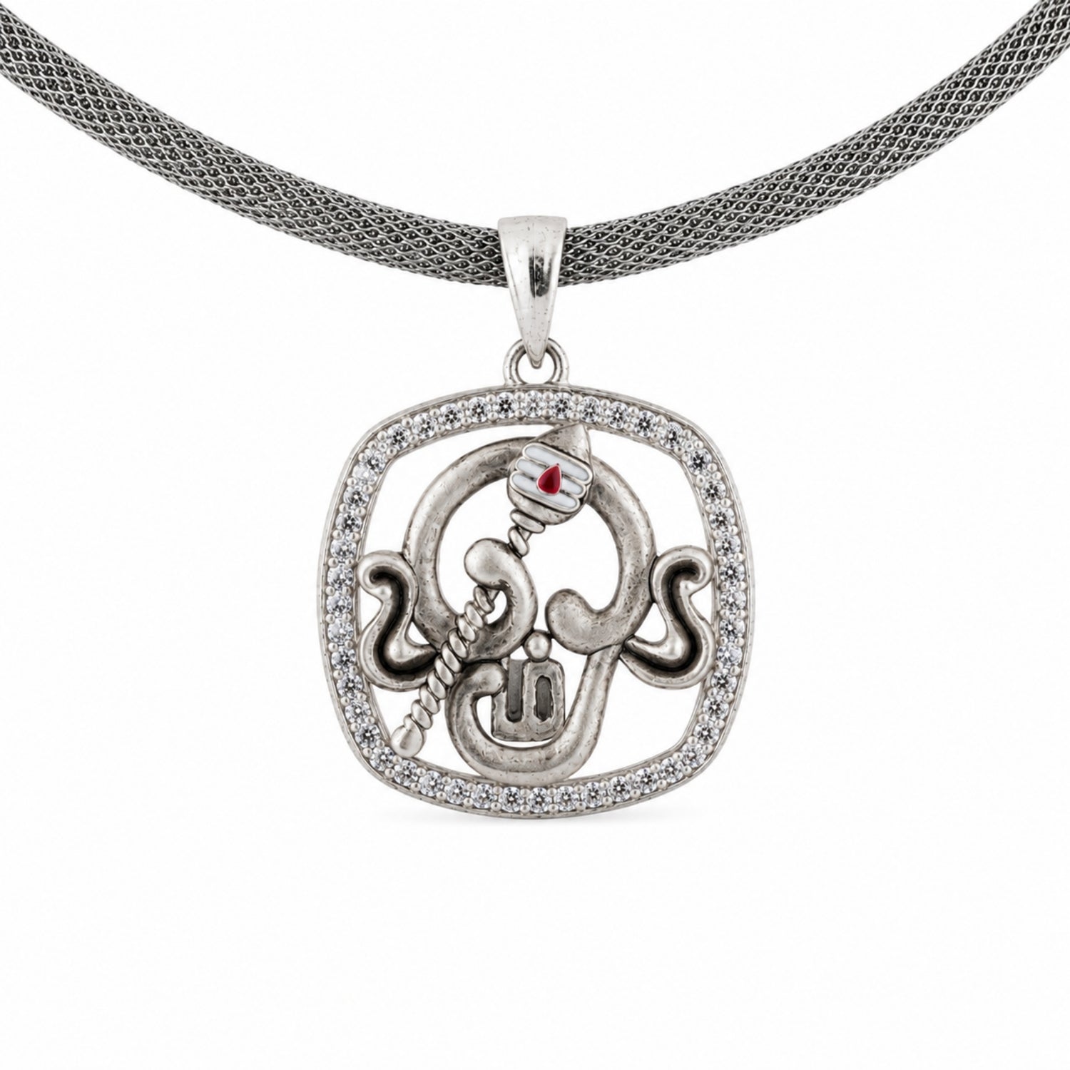 The Sacred Om Murugan Vel  925 Sterling Silver Pendant