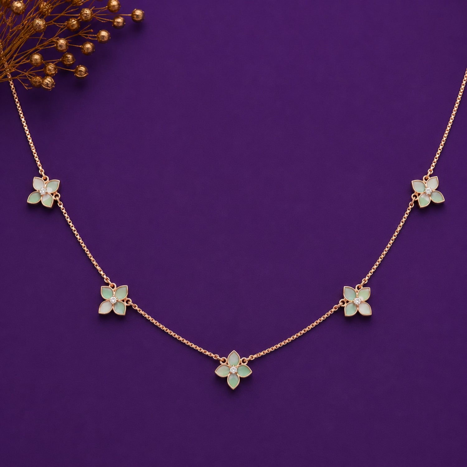 Petal Symphony Minimalist Chain