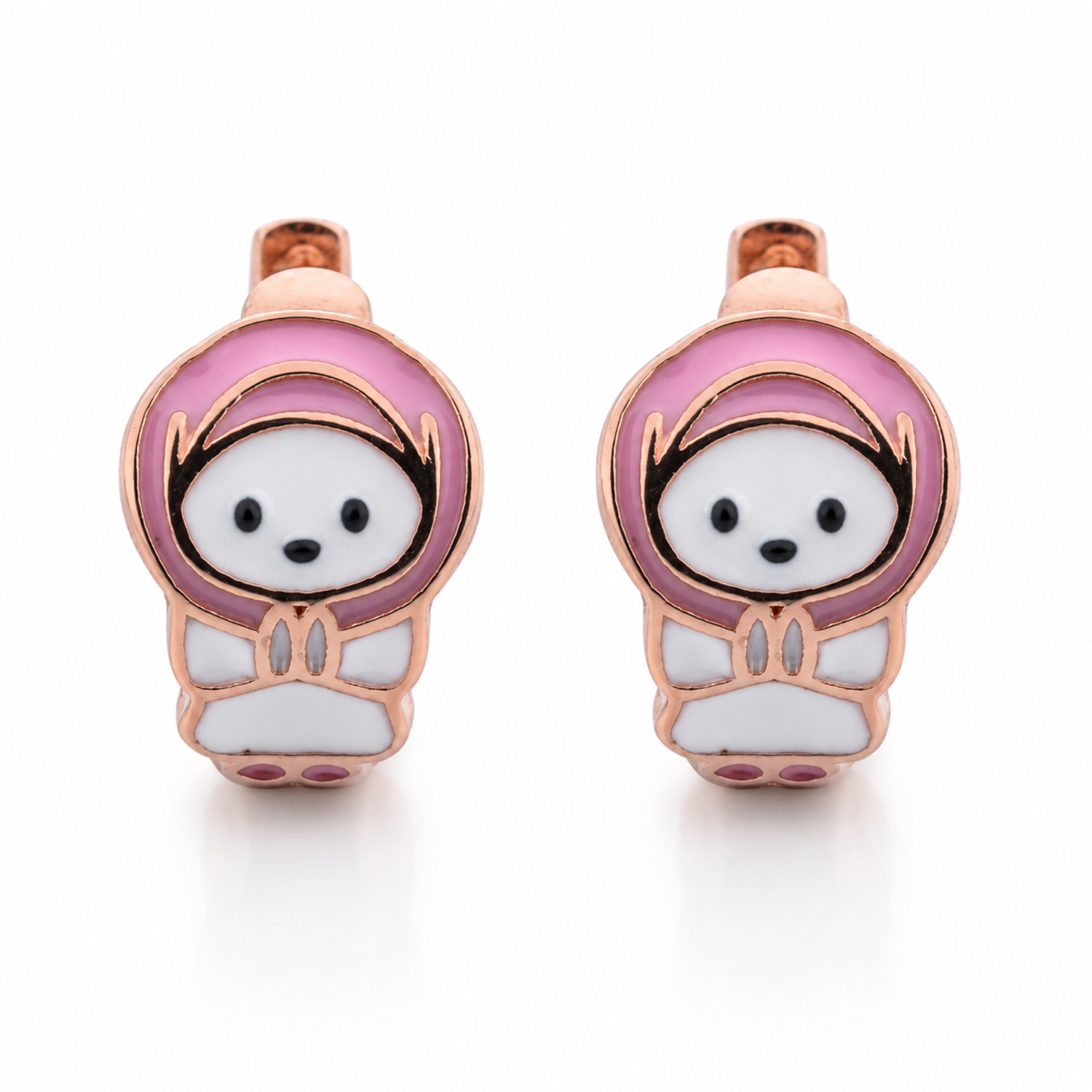 Little Eskimo 925 Sterling Silver Kids Stud Earrings
