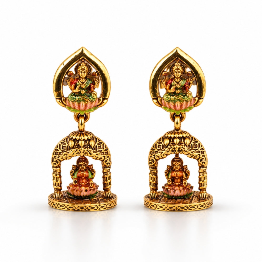 The Lakshmi Arch 925 Silver Antique Jhumkas