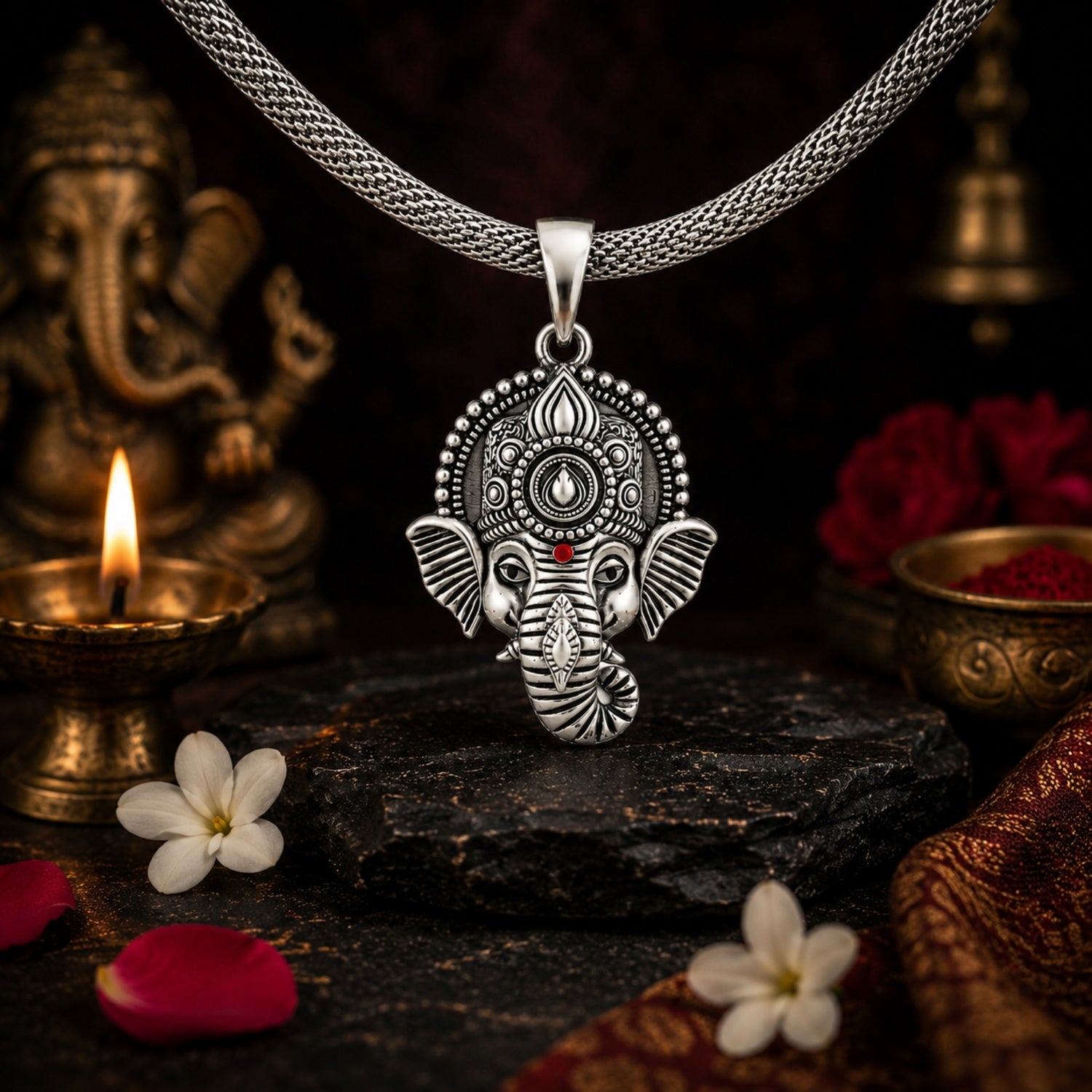 The Vinayaka Blessing  925 sterling silver Pendant