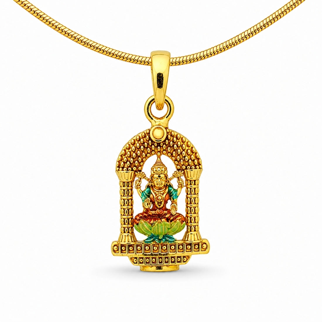 The Divine Lakshmi Archway Lotus Charm (925 Silver)