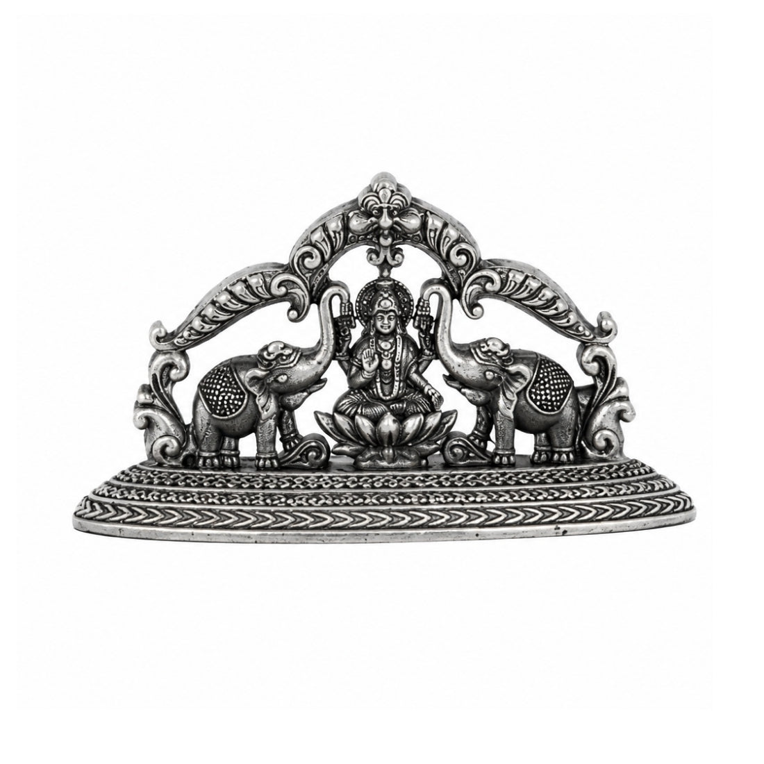 The Gaja Lakshmi Vaibhav Prabhavali 925 Silver Idol