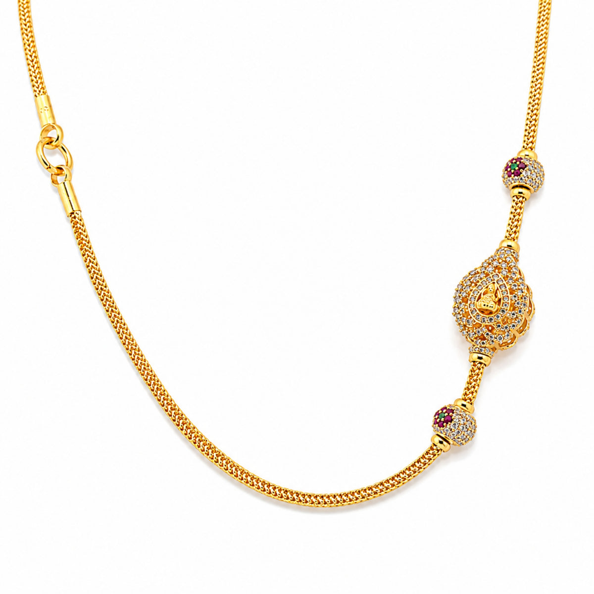 The Nakshatra Pavé 925 Sterling Silver Star Mugappu Chain