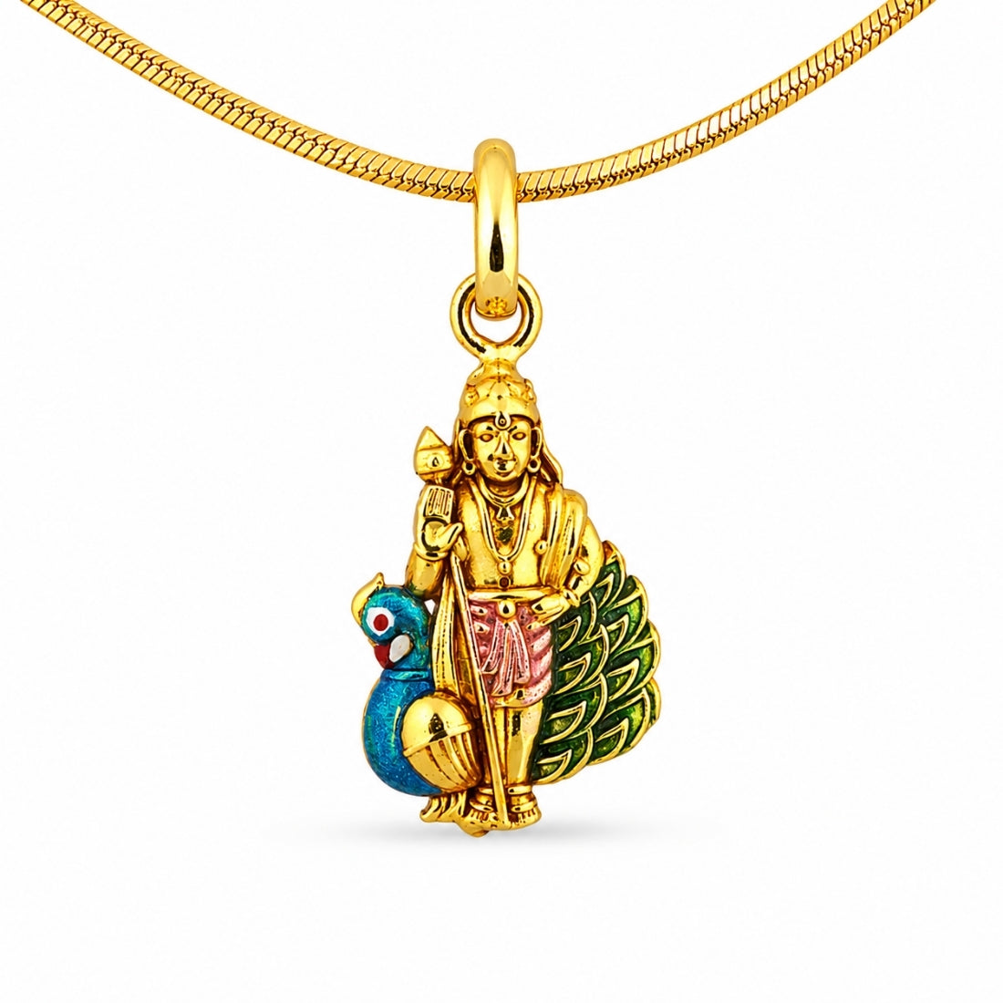 The Divine Standing Kartikeya Amulet (925 Silver)