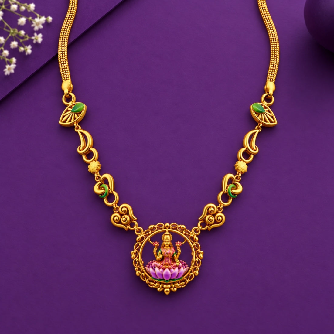 The Sacred Bloom & Heart Garland Necklace