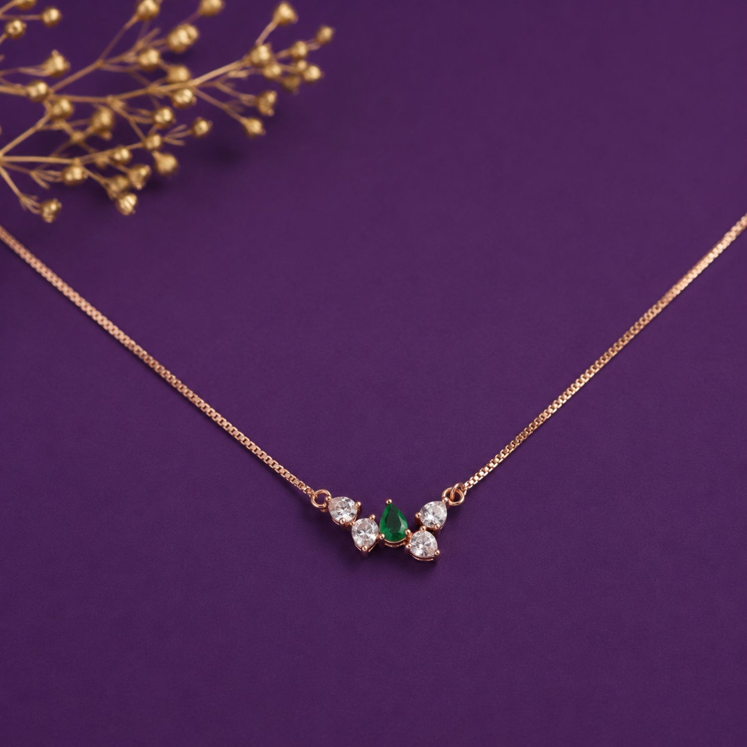 Verdant Aura 925 Silver Choker