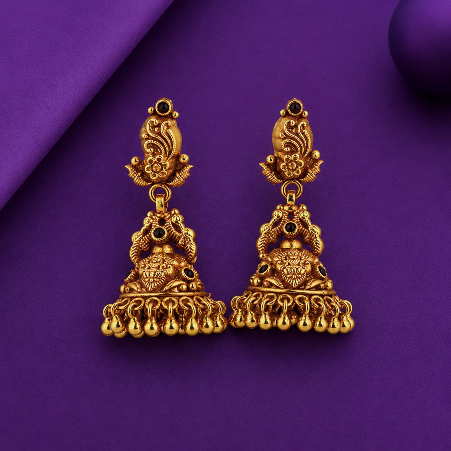 The Mayuri Paisley Antique Gold Plated 925 Silver