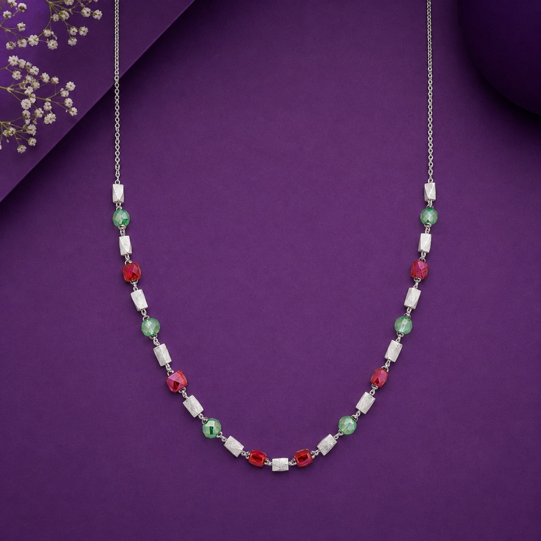 The Berry Fusion Silver Layering Chain