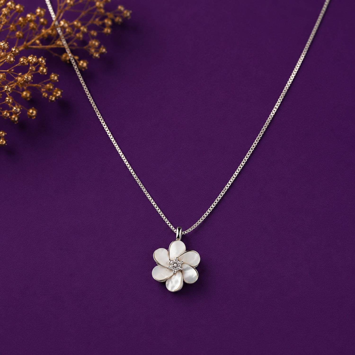 Blossom Aura 925 Silver Choker