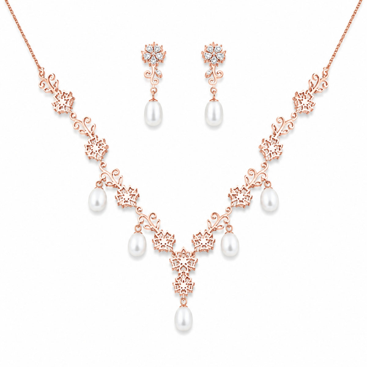 The Royal Blush Pearl Filigree Set