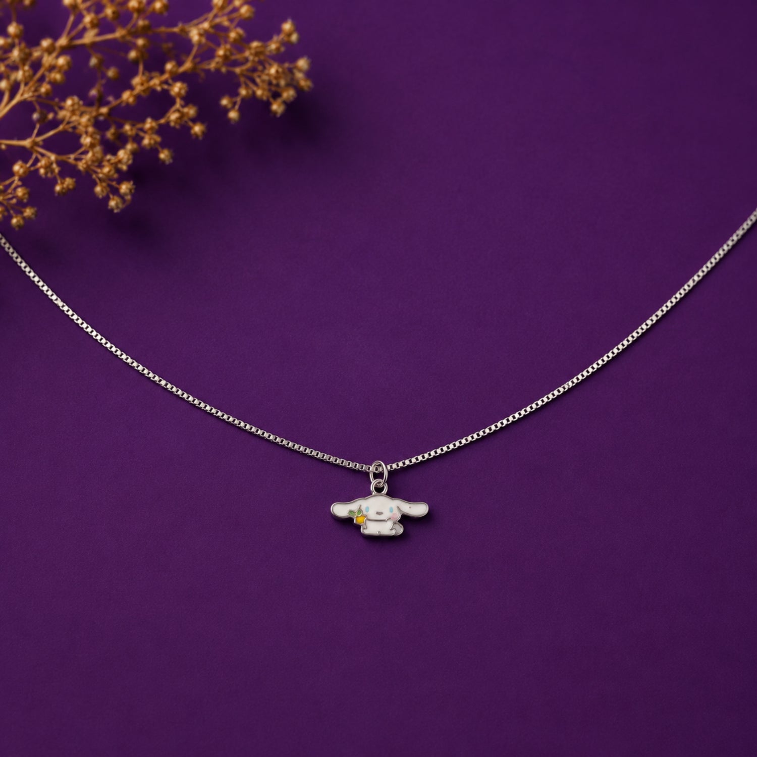 The Cinnapup Kawaii Pendant 925 Silver Chain