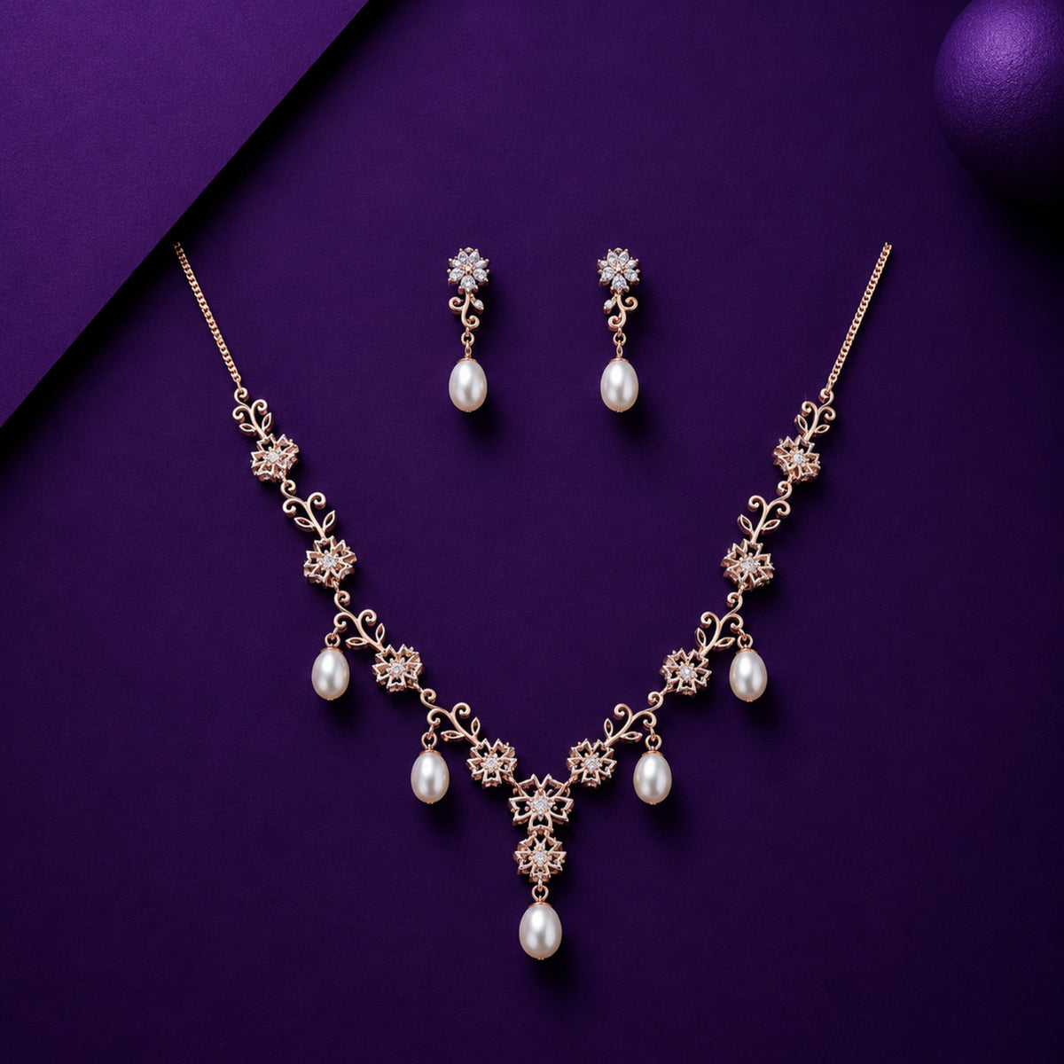 The Royal Blush Pearl Filigree Set