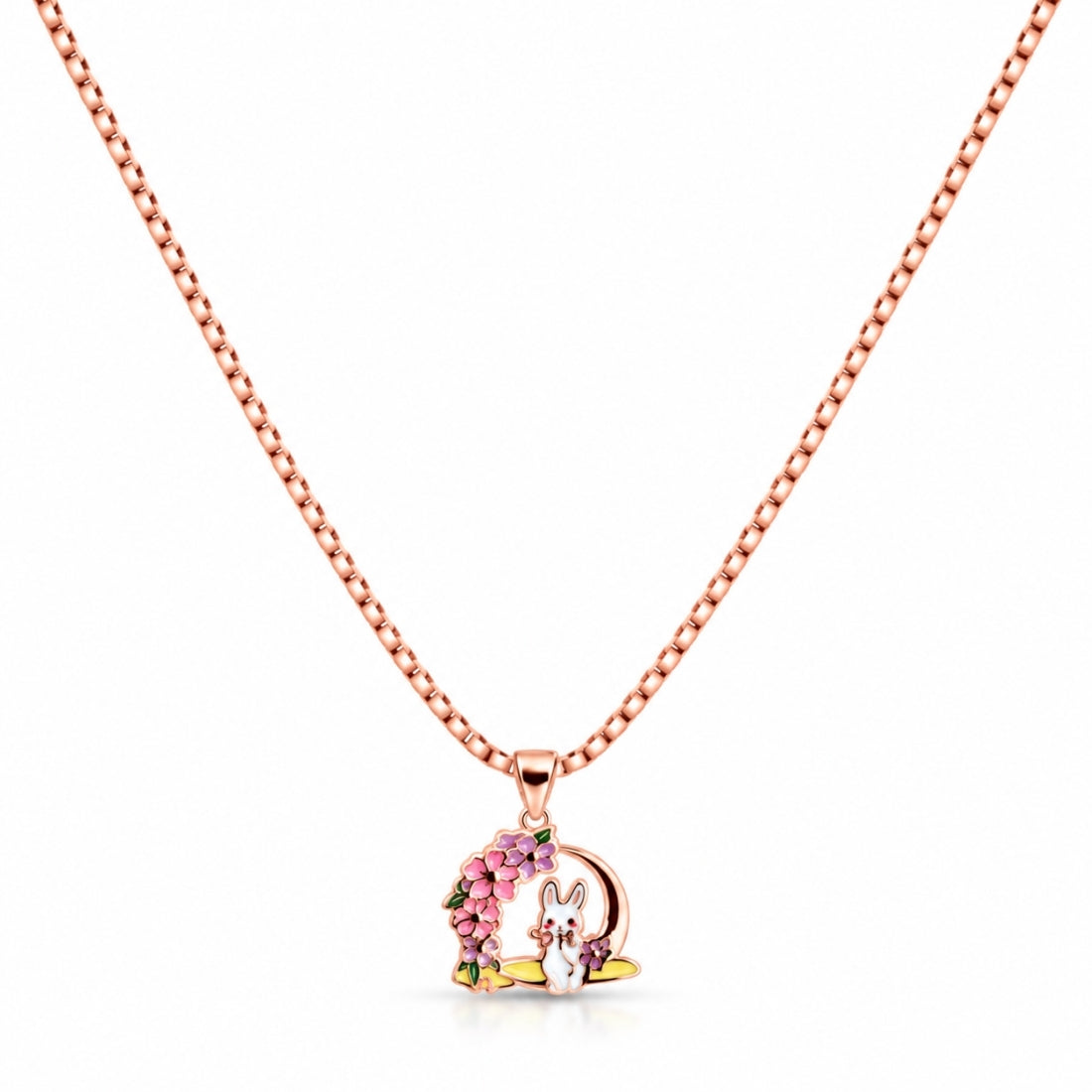 The Blossom Bunny 925 Silver Rose Gold Chain