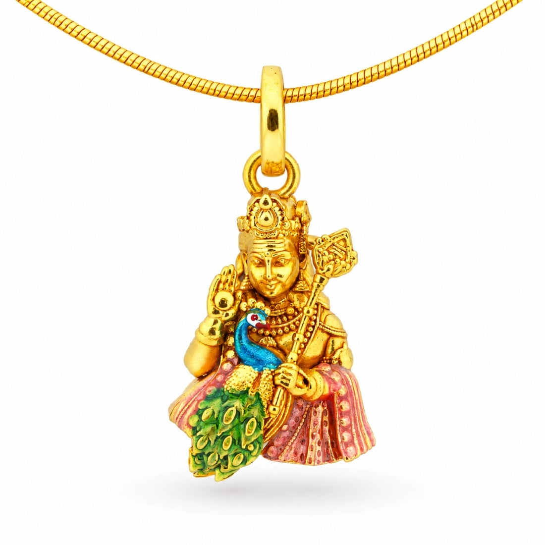 The Divine Mayil Murugan Pendant