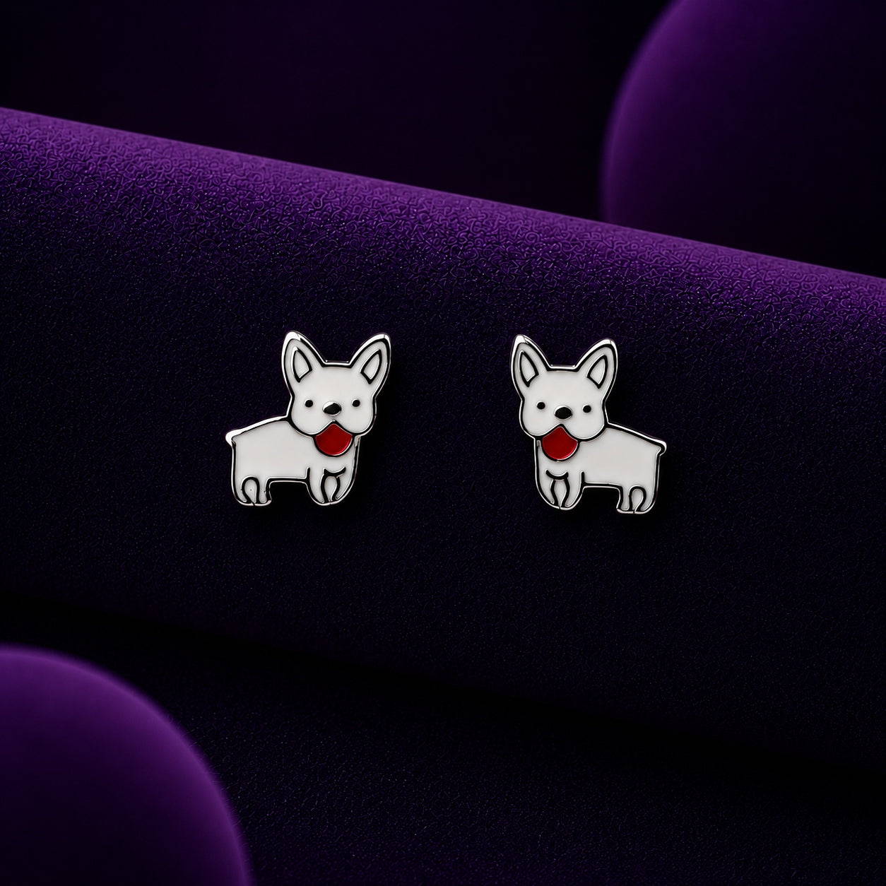 Pippa the Puppy – 925 Sterling Silver Kids Stud