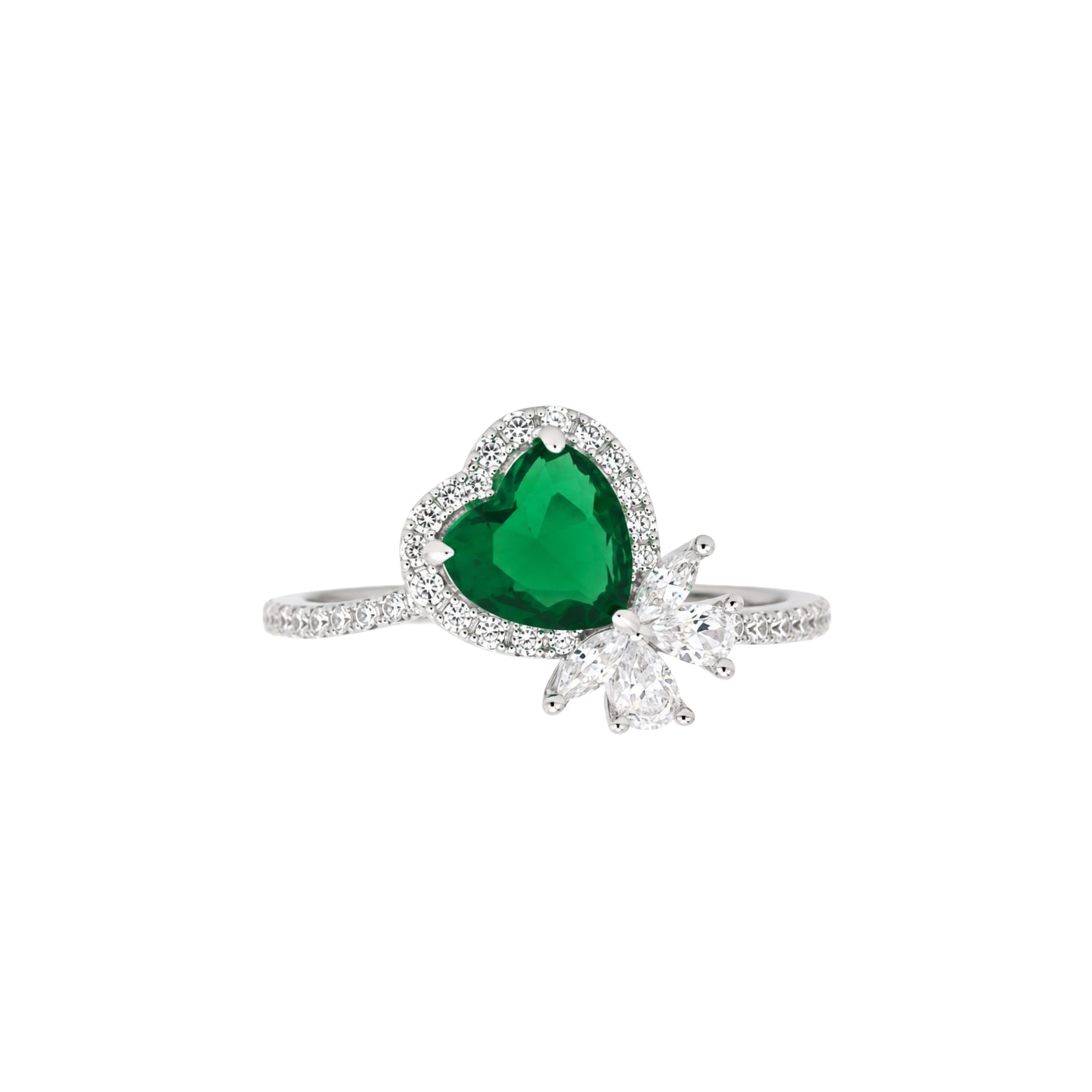 Emerald Enchantment Crown Ring