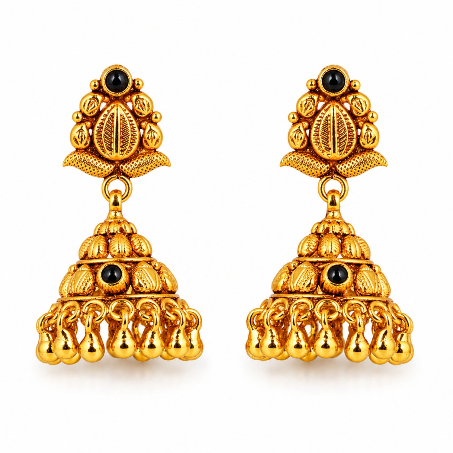 The Padma Vine Antique Jhumka – 925 Sterling Silver