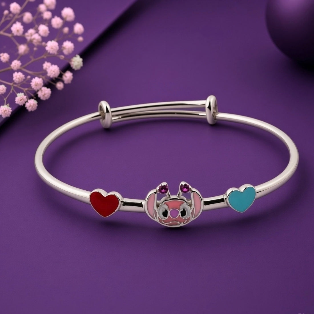 The Galactic Love Enamel 925 Silver Kada set