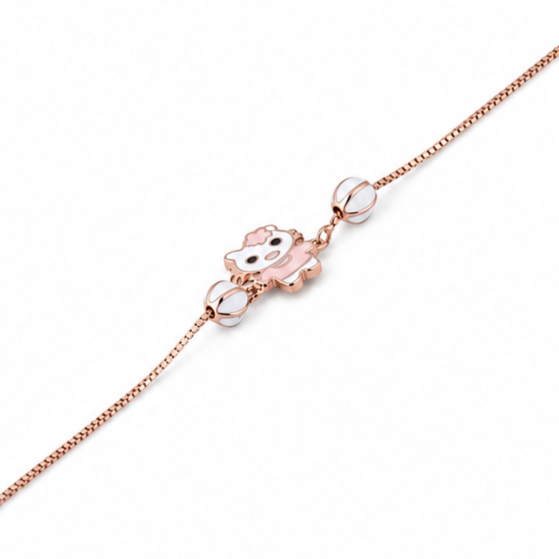 Sweet Kitty925  Rose Gold Bead Bracelet