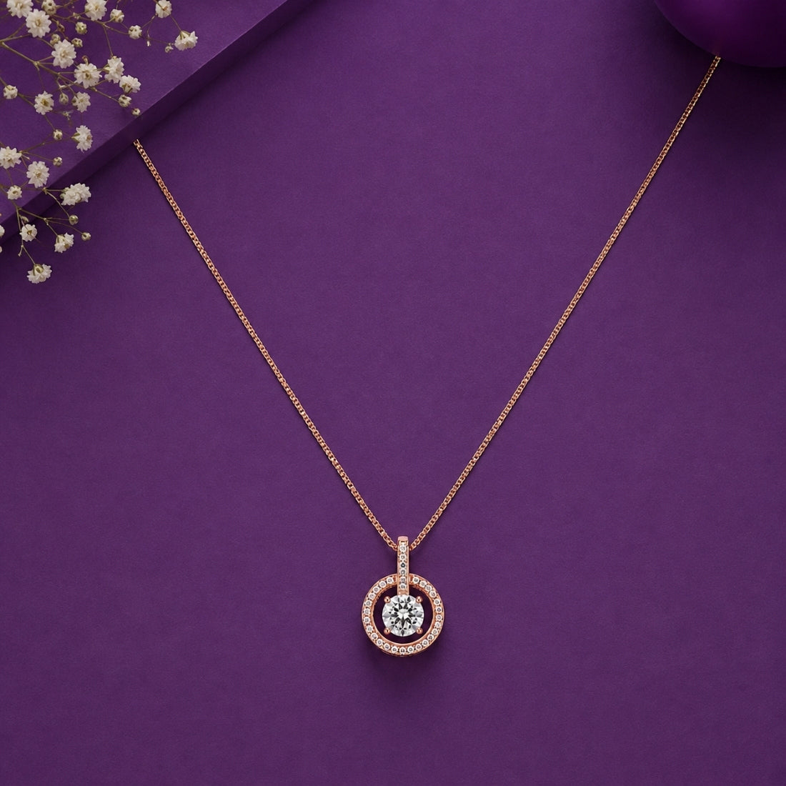 Radiant Orbit Circle 925 Silver Chain