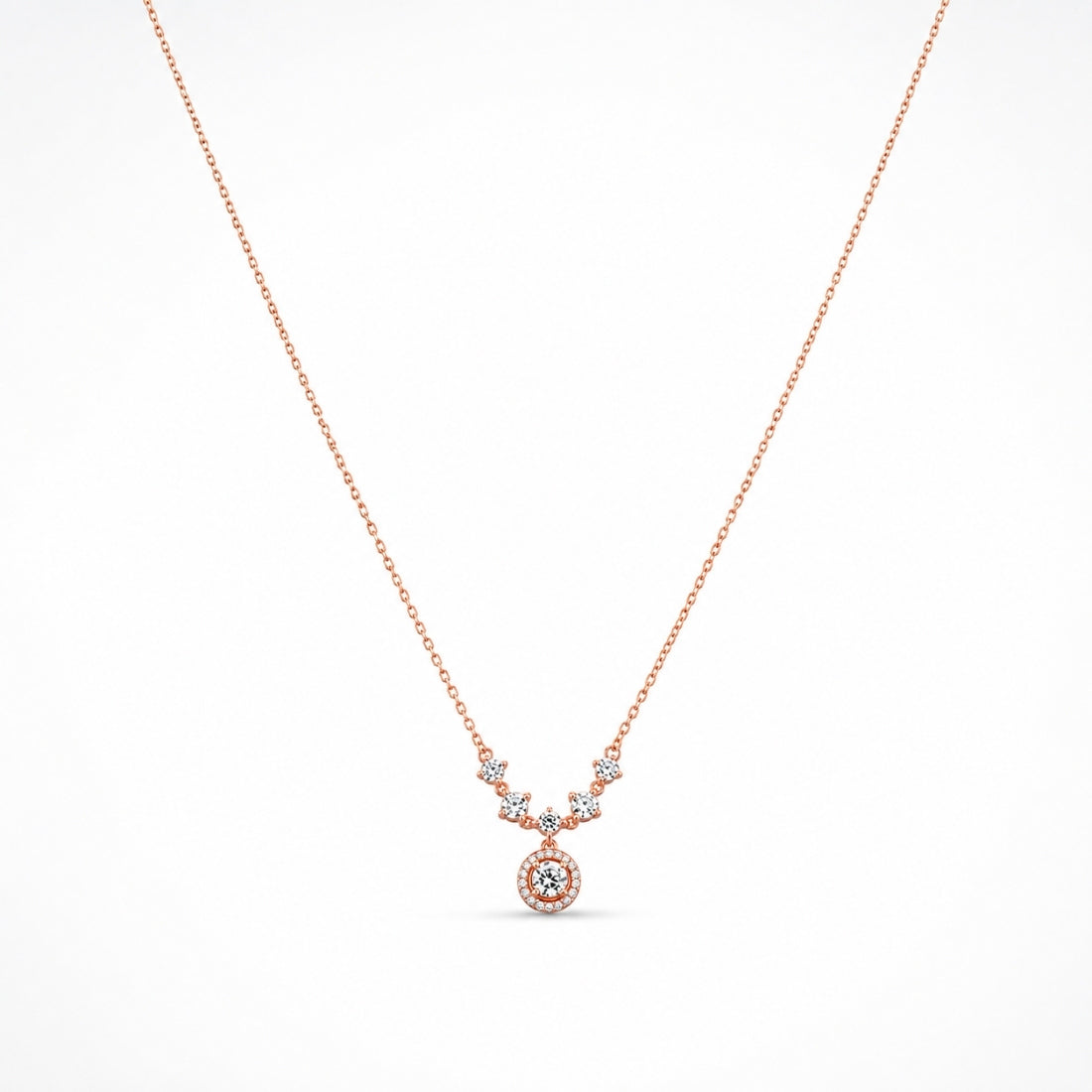 The Aura Halo Delicate 925 Silver Pendant Chain