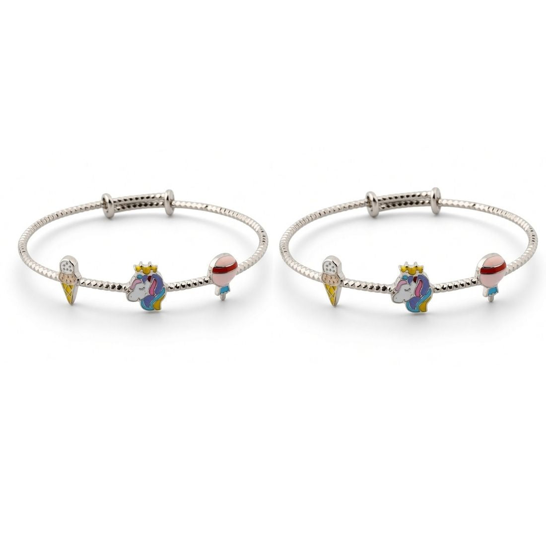 The Magical Unicorn &amp; Dreams Enamel 925 Silver Kada set