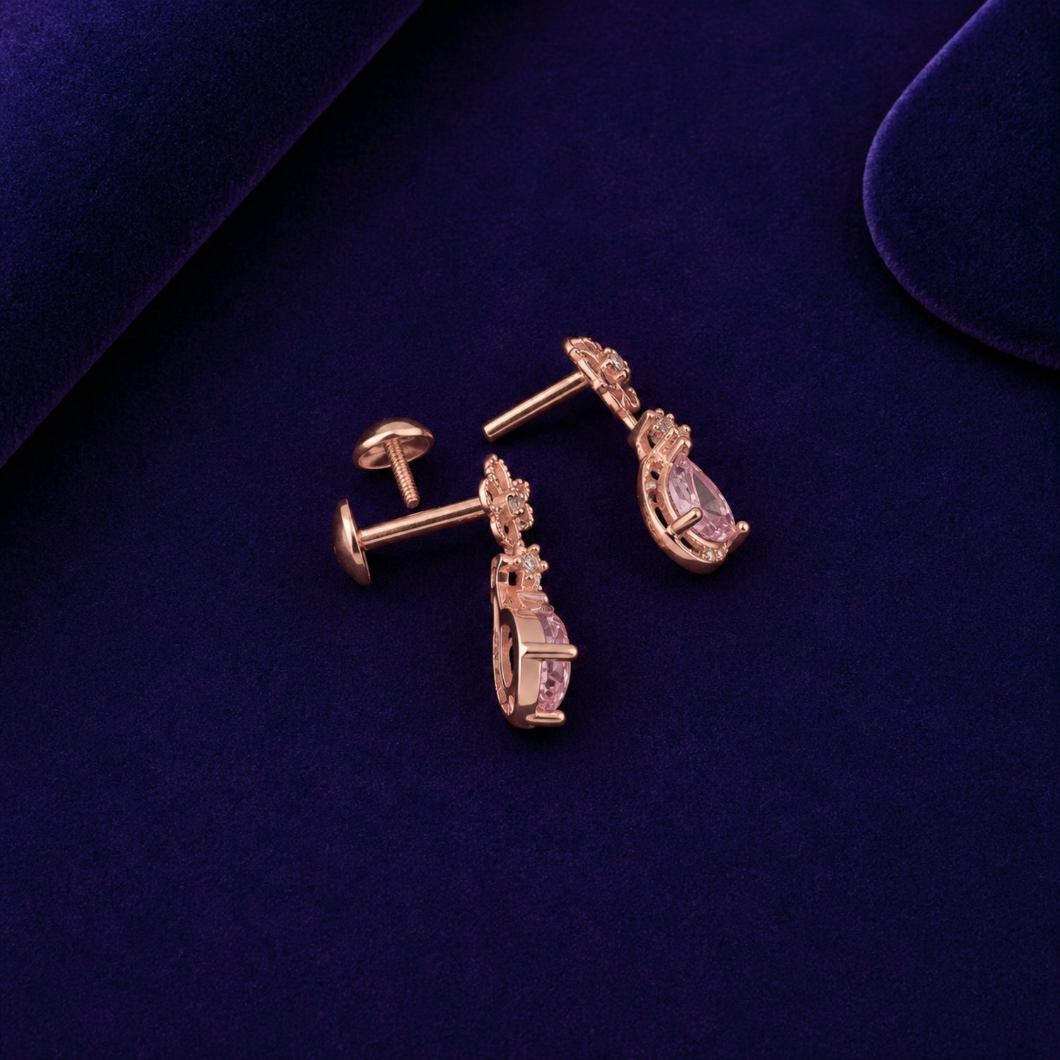 Blossom Drop Blush 925 silver Studs