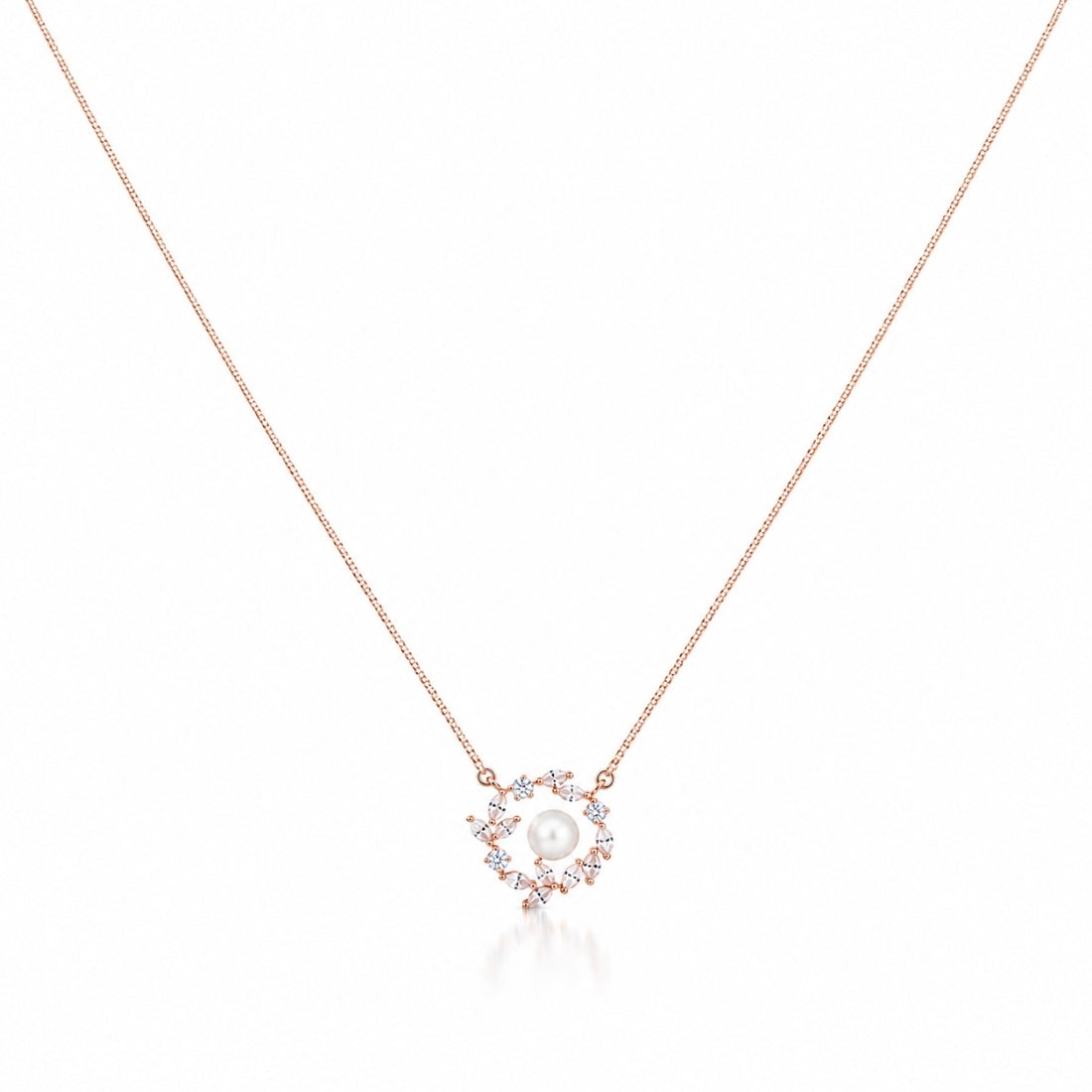 The Laurel Pearl Garland 925 Silver Pendant Chain