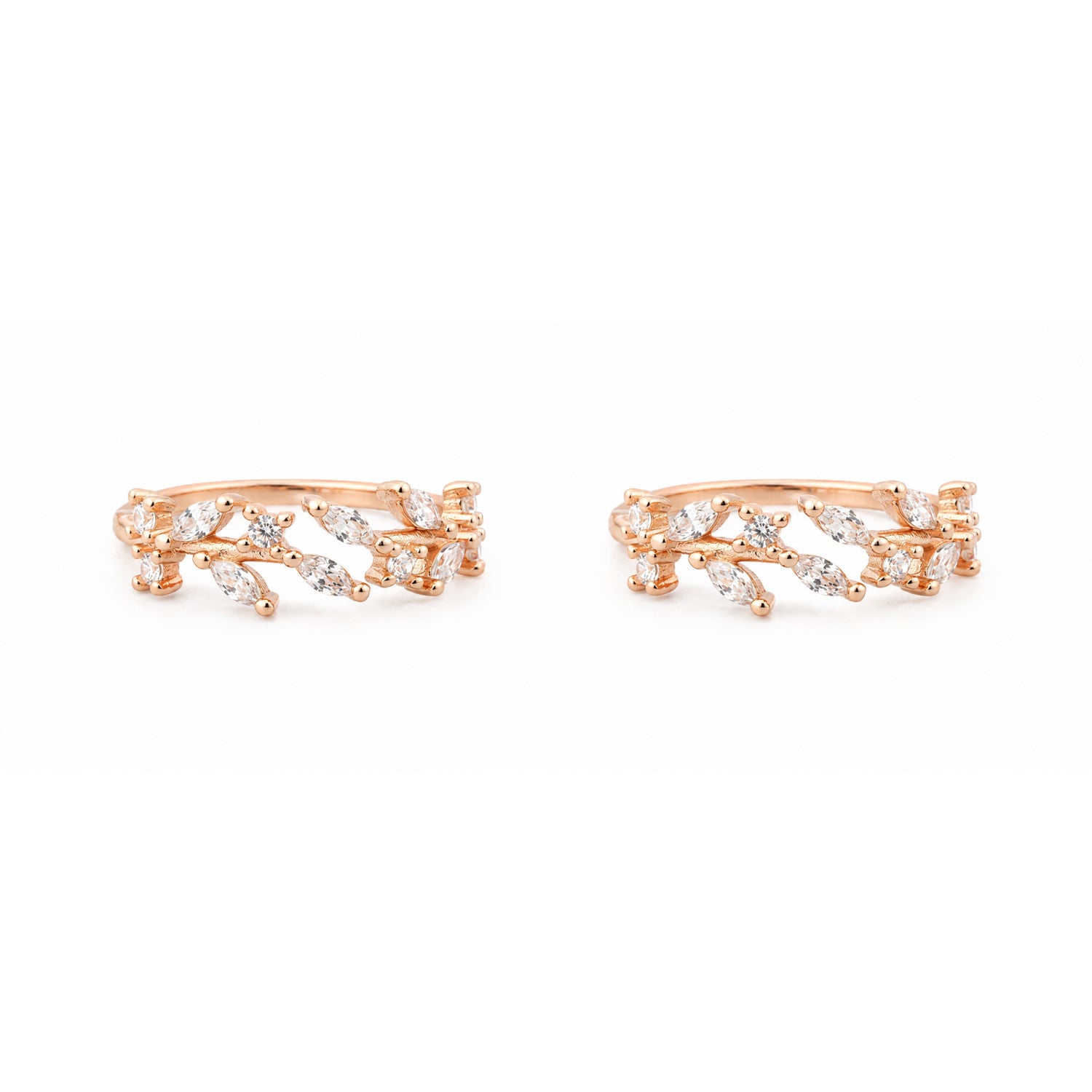 Flora Garland Adjustable Rose Gold Toe Rings