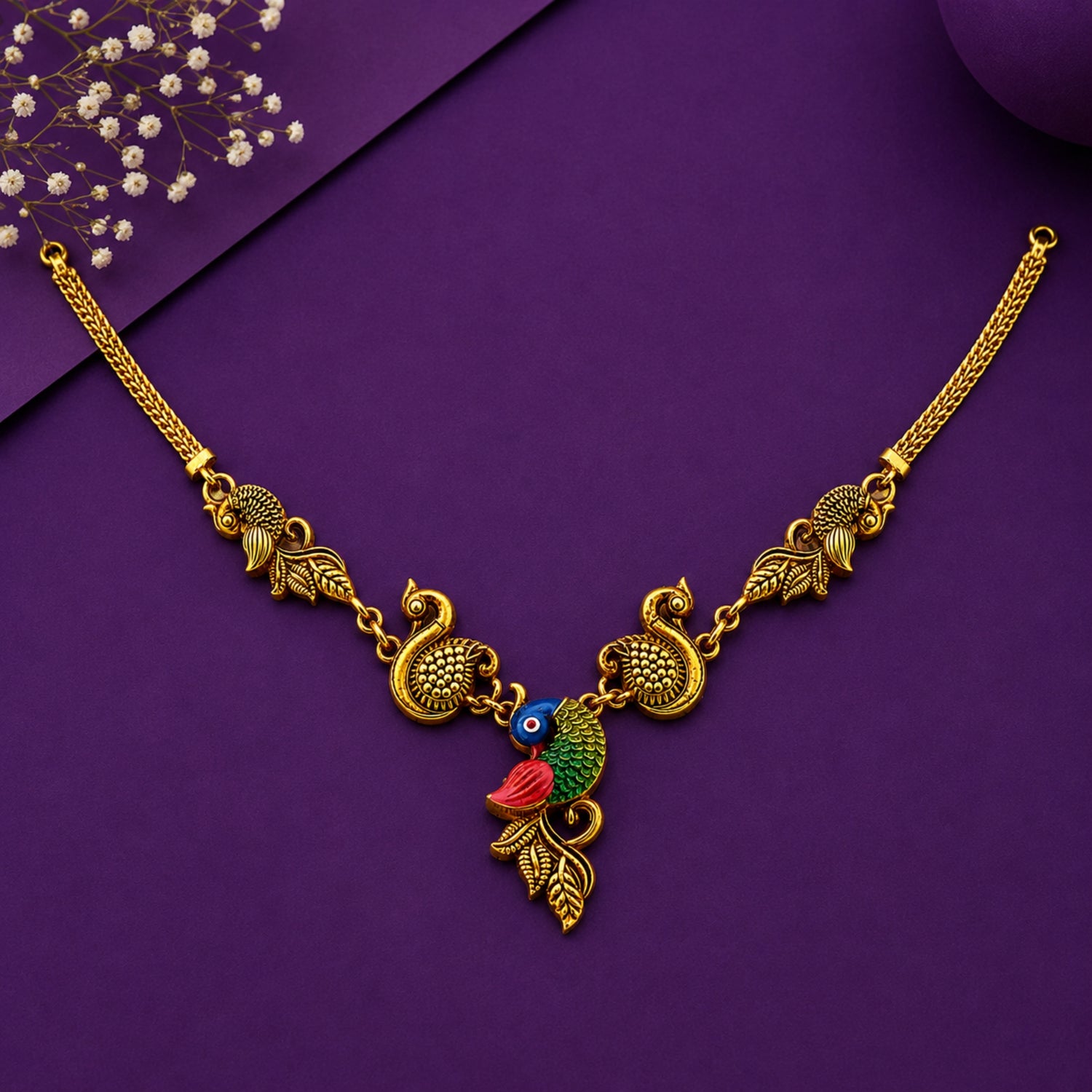 The Mayura Royal Enamel Choker