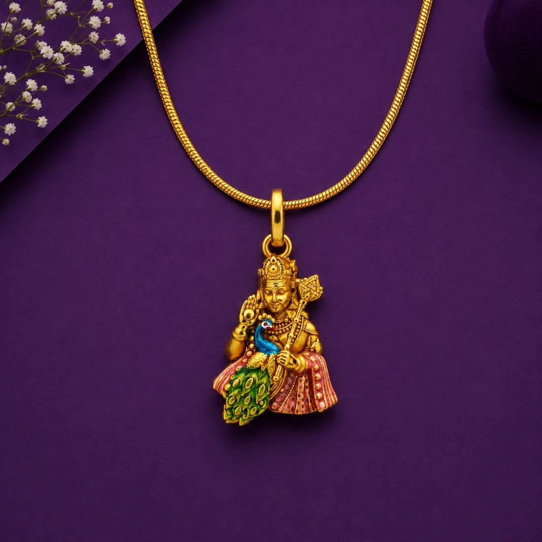 The Divine Mayil Murugan Pendant