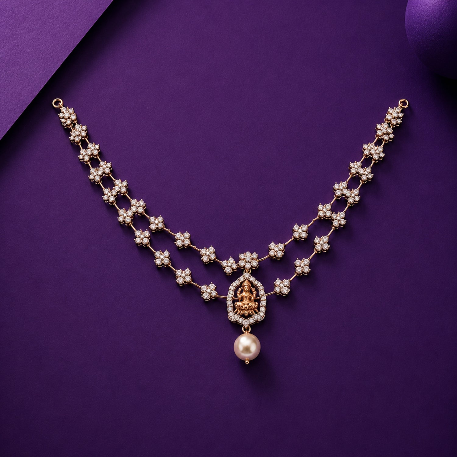 The "Goddess Lakshmi" Layered Heritage 925 Silver Necklace