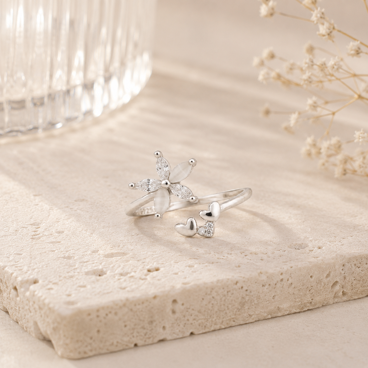 The Wildflower Heart Bypass Ring