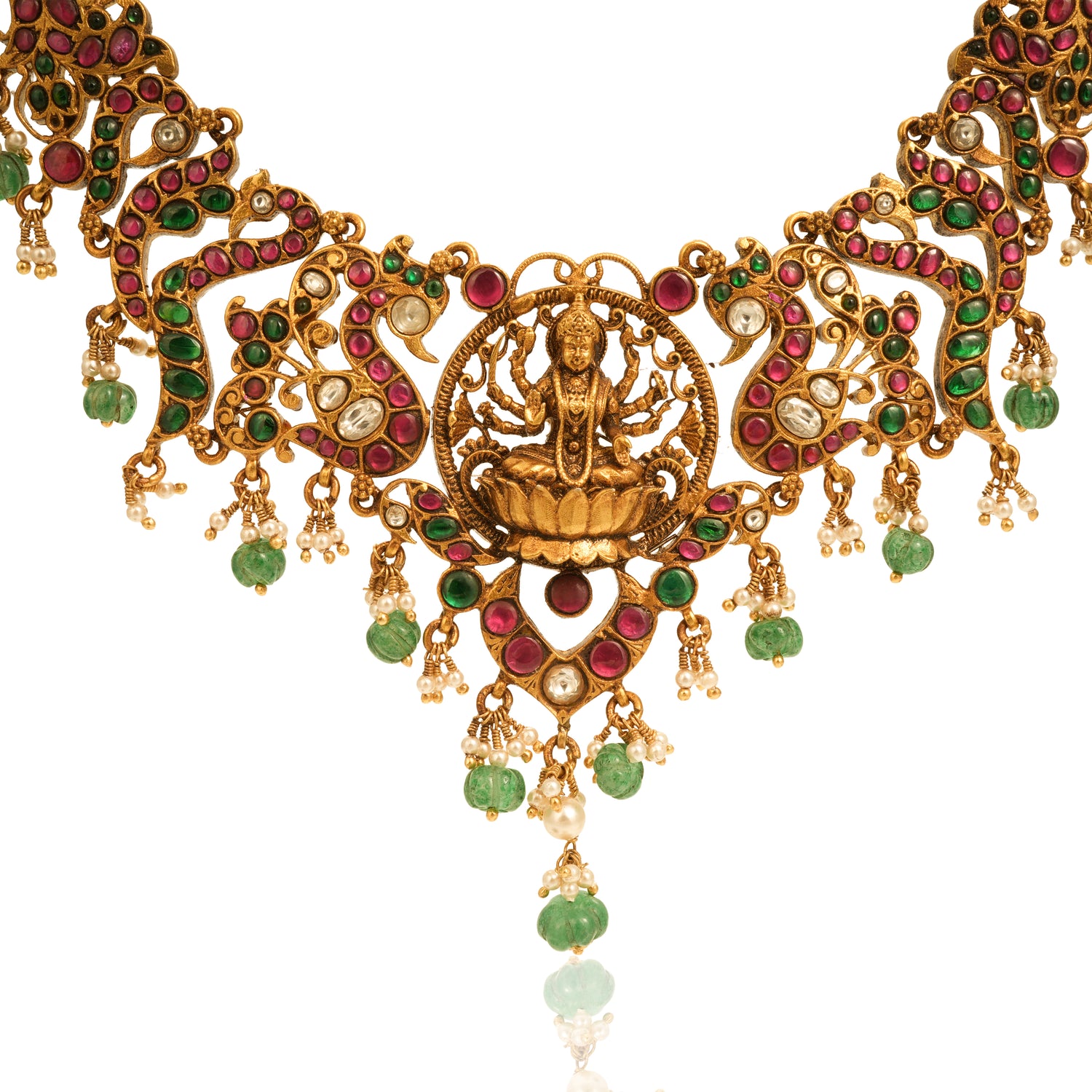 Lakshmi Open Crest Gold Haram