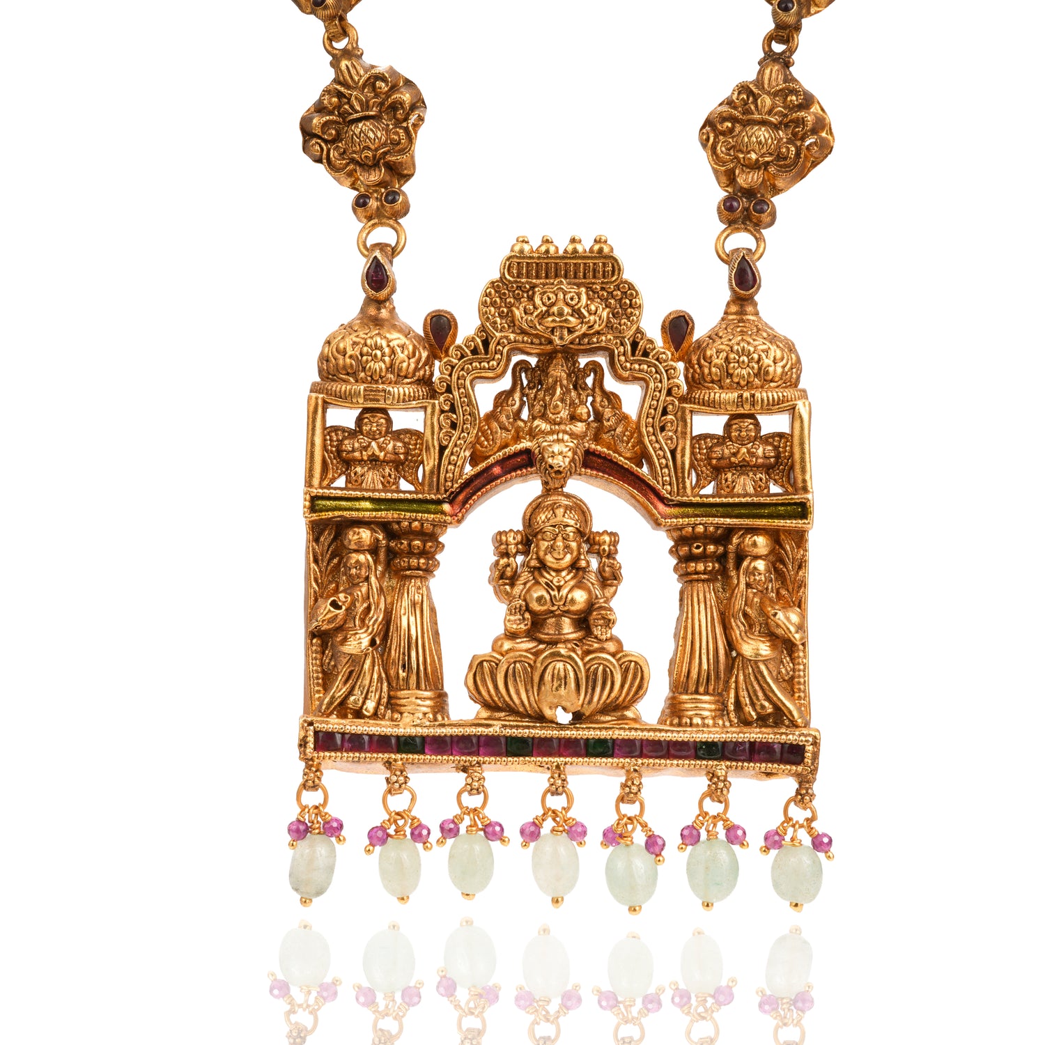 Gopuram Aura Gold Silver Haram Radiant Gold Finish – 75-00276